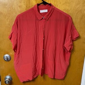 Everlane Red Casual Button Down Shirt